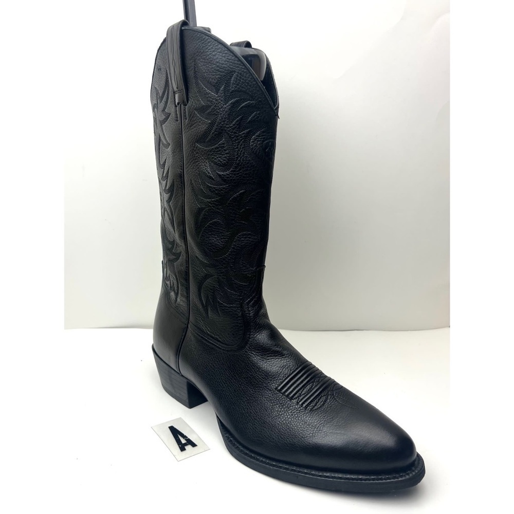 Ariat Heritage leather cowboy R-Toe boot sz 14 D
